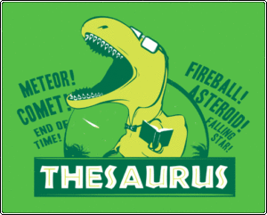 Illustration of a dinosaur labeled