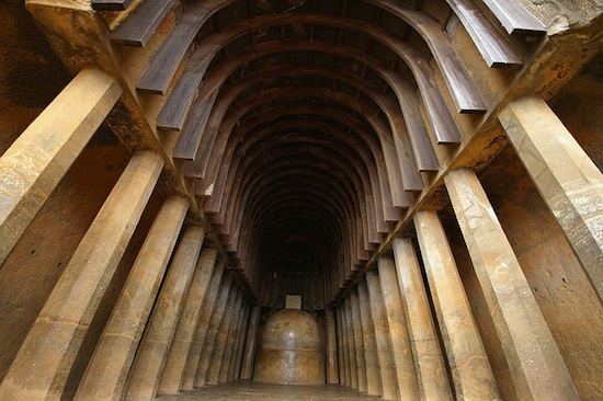 Chaitya (monastic monument hall) at Bhaja, India, 1st century B.C.E. 