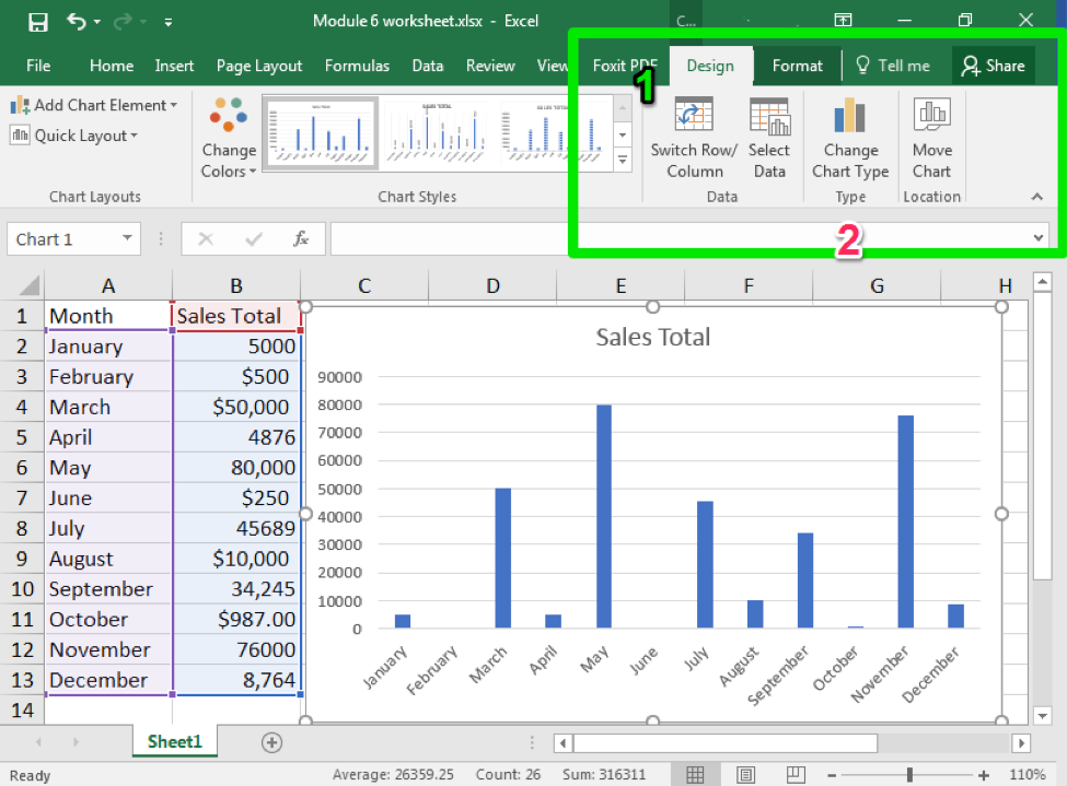 Chart Styles Computer Applications for Managers