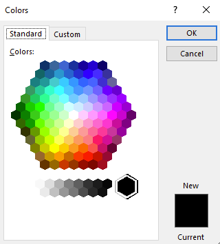 Color dialog box.