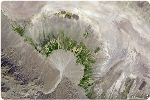 alluvial fan in Iran