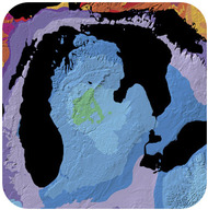 Diagram of basin centered in Michigan