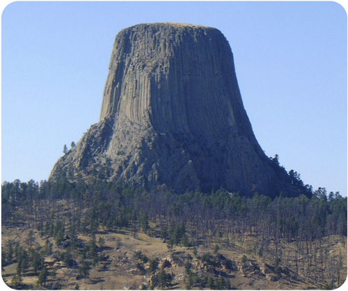 An extremely tall rock with no other rocks around it