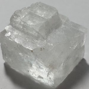 A translucent, cubed mineral