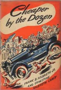 Book cover showing an old car filled with children and a dog racing alongside.