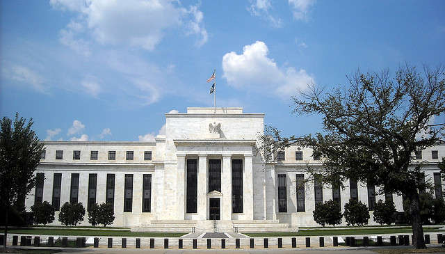 Photograph of the exterior of the Federal Reserve Building.
