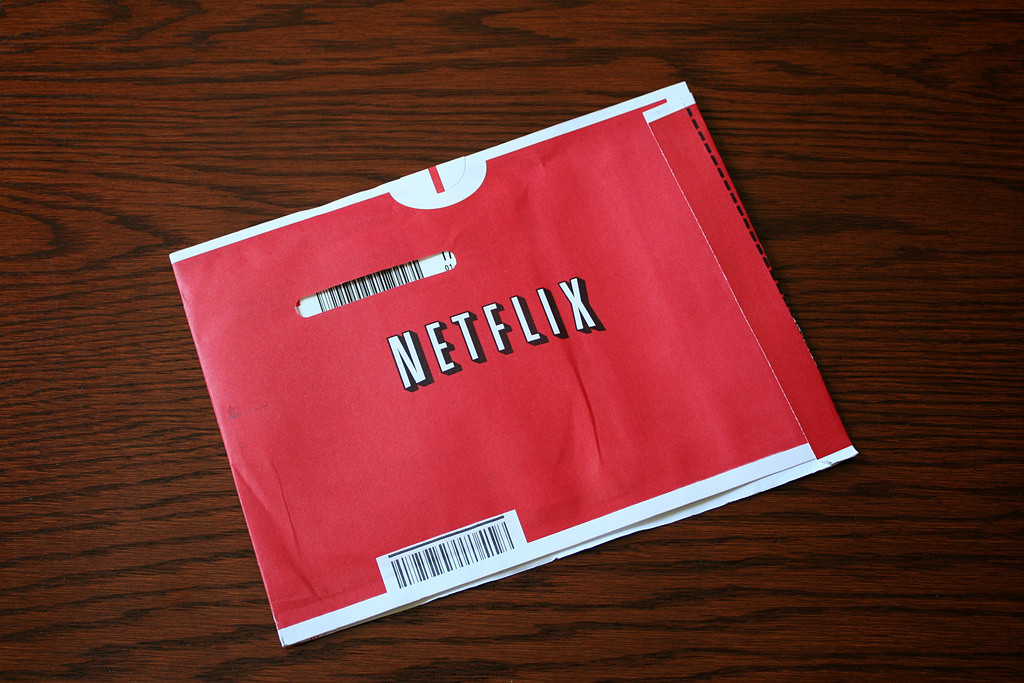 This is a photograph of Netflix packaging.