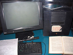 Photograph of first server for World Wide Webran.
