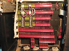 Photograph of the CPU of a DEC PDP-9/1. 